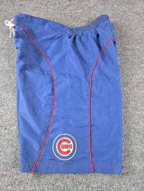 Vintage Chicago Cubs MLB Board Shorts Blue Red Swim Trunks Size: XL #296